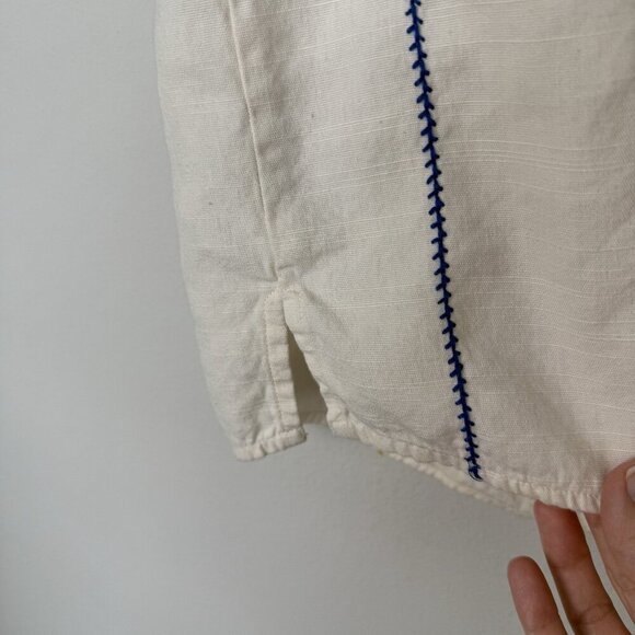 Tru Luxe‎ Jeans Embroidered Short Sleeve Blouse Womens Size Large Colorful Boho - Picture 5 of 9